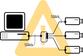 Multiple cameras with switch