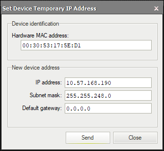 Force device IP address tool