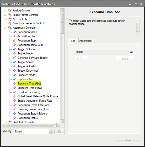 Device settings editor